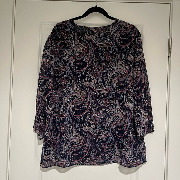 Laura plus lined blouse, long sleeves with elasticated sleeves - Picture 5 of 6